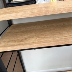 カウンターテーブル　椅子2脚付きの画像