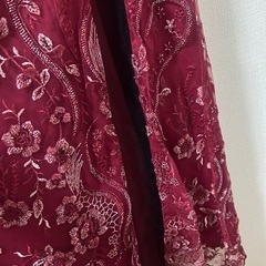 キャバ嬢ロングラインストーンドレスSサイズの画像