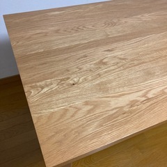 無印良品 無垢材テーブル オーク材 幅140cmの画像