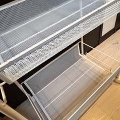 ニトリ キャスター付きキッチンワゴンの画像