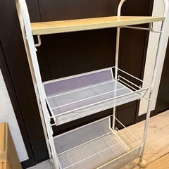 ニトリ キャスター付きキッチンワゴンの画像