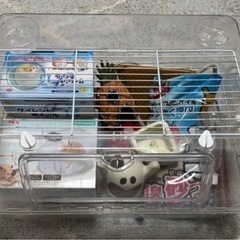 再投稿！　ハムスター　ハムスター飼育セット　中古/新品　小動物用　　ケージ　 ヒーター付きの画像