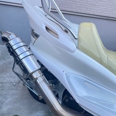 愛知 マジェスティ 白 カスタム バイクの画像