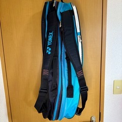 YONEX ラケットバッグ リュック型 2気室 ブラック×ブルーの画像
