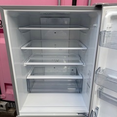 82⭐️2021年製★アクア　冷蔵庫　シルバー　大型　4ドア　355Lの画像