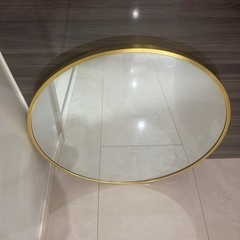 円　ラウンド　丸型鏡　ミラー　美品　の画像