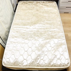 マットレス付き セミダブル フラットローベッド の画像