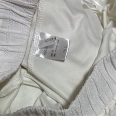 白 フリル ミニキュロットスカートの画像