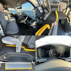 トヨタハイエースバン 福祉車両の中古車ウェルキャブ車 🔹Aタイプルーフサイドウインドゥ 🔹電動パワーゲート 🔹 パワースライドドア 🔹 パワーサイドステップ 🔹🔹タクシーメーター 🔹定員　9人 ETCの画像