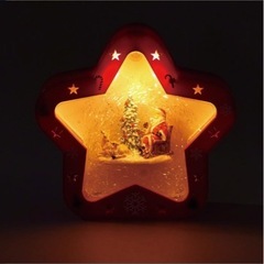 クリスマス　光るスノードーム　スターの画像
