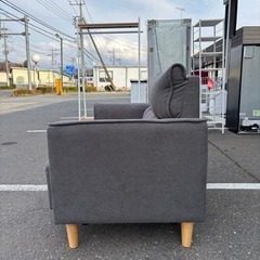 DINOS ディノス ミニマル 2Pソファ グレーの画像