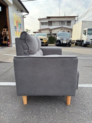 DINOS ディノス ミニマル 2Pソファ グレー (マルテルショップ) 真岡の
