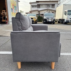 DINOS ディノス ミニマル 2Pソファ グレーの画像