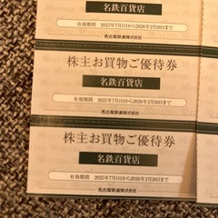 名鉄百貨店　株主優待券　2026.2.28まで10%引き券の画像