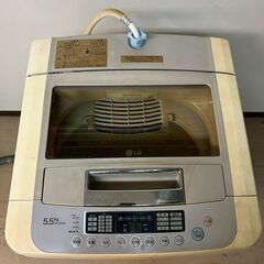 洗濯機　５．５kg　白　LG製の画像