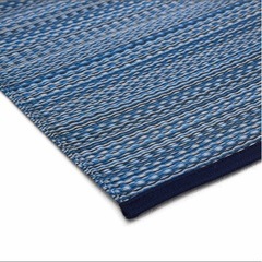 洗えるカーペット　青の画像