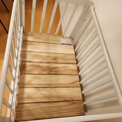 カトージ　キャスター付ベビーベット　60×90　マット付きの画像