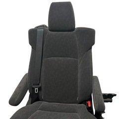 新車外し品 20系 アルファード／ヴェルファイア 純正2列目キャプテンシート 左右セット 布 オットマン テーブル付の画像