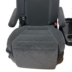 新車外し品 20系 アルファード／ヴェルファイア 純正2列目キャプテンシート 左右セット 布 オットマン テーブル付の画像
