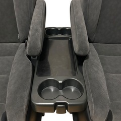 新車外し品 20系 アルファード／ヴェルファイア 純正2列目キャプテンシート 左右セット 布 オットマン テーブル付の画像