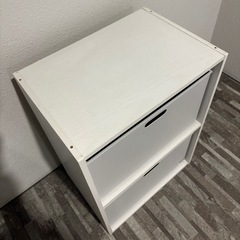 ニトリ2段 カラーボックス ボックス付きの画像