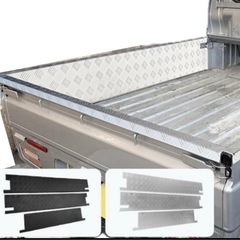 新品縞板あおりガードパネル‼️ハイゼット トラック 荷台　ダイハツ ハイゼット トラック Sシルバー　銀　アルミ　500 系 標準車 サイドパネル 一体型 あおりガード アルミ縞板 アゲトラ　アゲバン　デコトラ　シマイタ　の画像