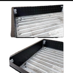 新品縞板あおりガードパネル‼️ハイゼット トラック 荷台　ダイハツ ハイゼット トラック Sシルバー　銀　アルミ　500 系 標準車 サイドパネル 一体型 あおりガード アルミ縞板 アゲトラ　アゲバン　デコトラ　シマイタ　の画像