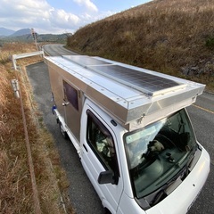 キャンピングカー　軽トラック　シェル　ポップアップテント付…