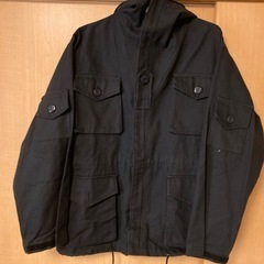 黒　ジャケット　（綿100）の画像