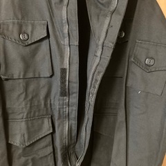 黒　ジャケット　（綿100）の画像