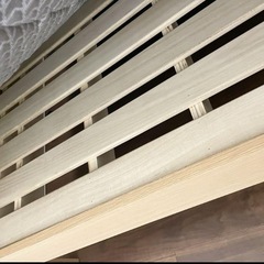 【karimoku】 カリモク セミダブルベットセット1台の画像