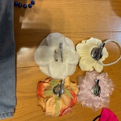 【美品】バッジピン型花ブローチの画像