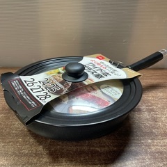 新品 28cm フライパン 炒め鍋 蓋付きの画像