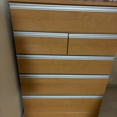 ナチュラルウッド　チェストの画像