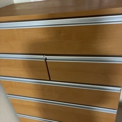 ナチュラルウッド　チェストの画像