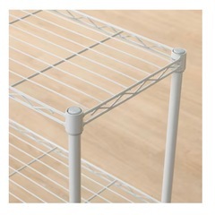 スチールラック(幅85cm 3段 ホワイト)の画像