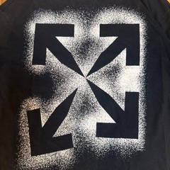 OFF-WHITE 13SS クルーネック ステンシルアロー プリントT Lの画像