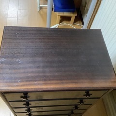 昭和レトロ　民芸調　チェスト　タンス　箪笥　収納　整理タンス　5段の画像