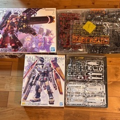 【中古】ガンプラ　MGフルアーマーガンダム、MGサイコザクの画像