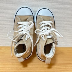 CONVERSE ベージュ ハイカットスニーカー 18cmの画像