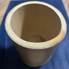 ♪ 美品 ♪　お正月生け花如何　フラワーベース LP06号＋竹花入れ置き筒の画像