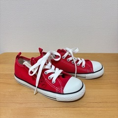 コンバース　チャイルド　オールスター　レッド キッズ スニーカー　18cmの画像