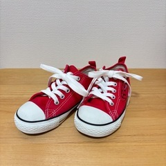 コンバース　チャイルド　オールスター　レッド キッズ スニーカー　18cmの画像