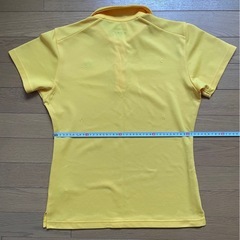【猫飼い】 YONEX レディース ポロシャツ イエロー Mの画像