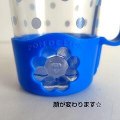 ミスド『ポン・デ・ライオン 変わるんグラス 2014』カルピス　コップの画像