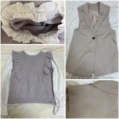 レディース服　まとめ売り冬服　ニット　スカート　コーデ売り　　Mサイズの画像