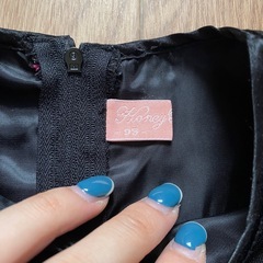 ハニープリンセス　フォーマル　ドレス　黒　キッズ　女の子　95 90 100の画像