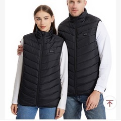 電熱ベスト 2XLサイズ 9箇所発熱 3段階温度調節 USB給電 洗濯可の画像