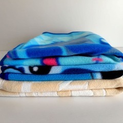 ベビー毛布　ひざ掛け 『ベア』『スティッチ』3枚セット　約115×85cmの画像