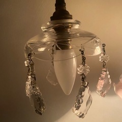 フランスアンティーク ミニランスクリスタルガラス (コード付けます)の画像